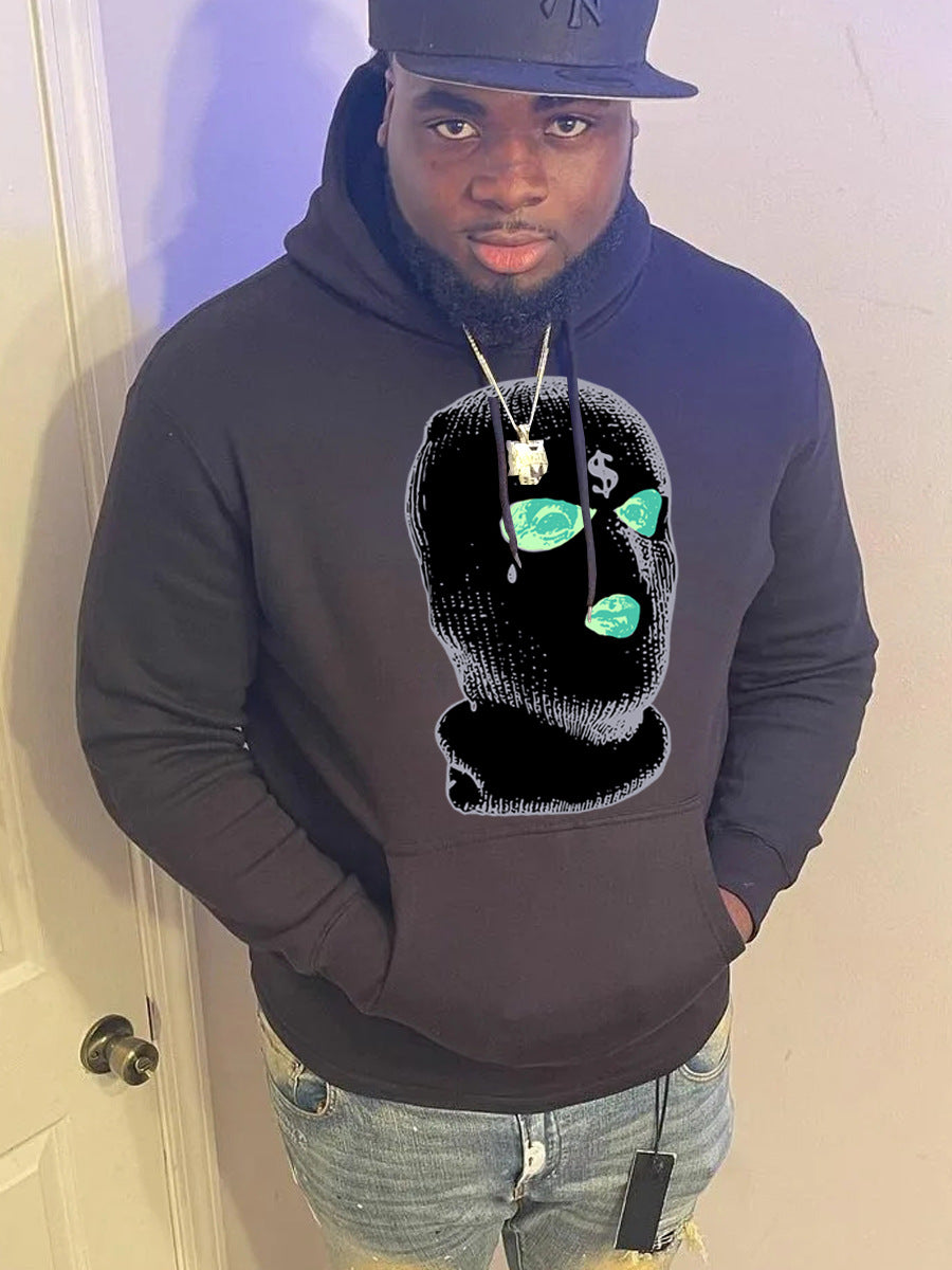 Herren Kapuzenpullover mit ausgefallenem Grafikdruck Aliams