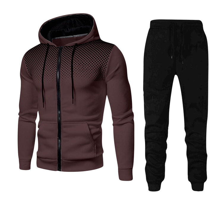 Herren sportliches Kapuzenanzug-Set mit atmungsaktiver Funktion und reflektierenden Details Aliams