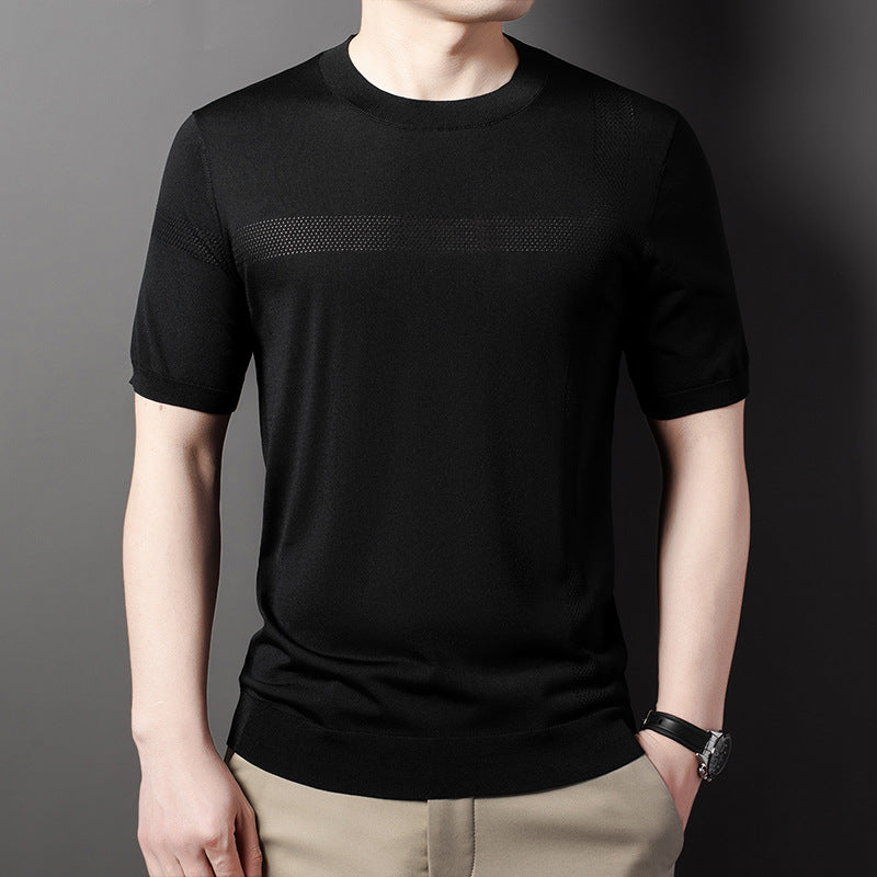 Herren sportliches T-Shirt mit atmungsaktiven Netzpaneelen Aliams