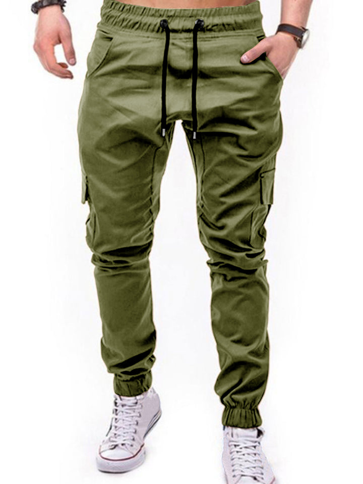 Herren Cargo-Hose mit elastischem Bund und praktischen Multifunktions-Pockets Aliams