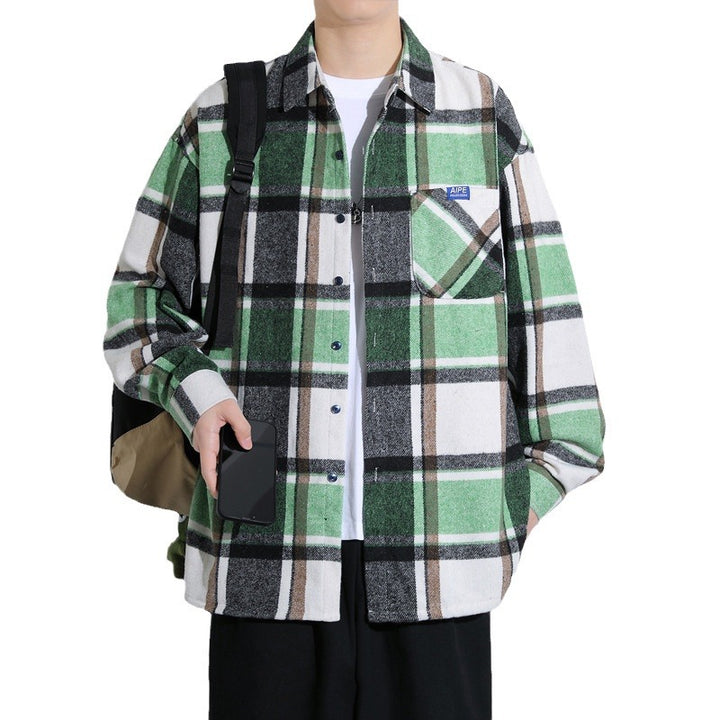 Herren Karierte Flanelljacke Aliams