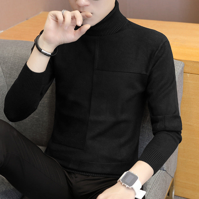 Herren Rollkragenpullover mit Strukturdesign Aliams