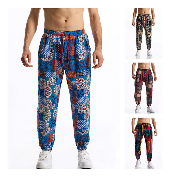 Herren Jogginghose mit modernem Patchwork-Design Aliams