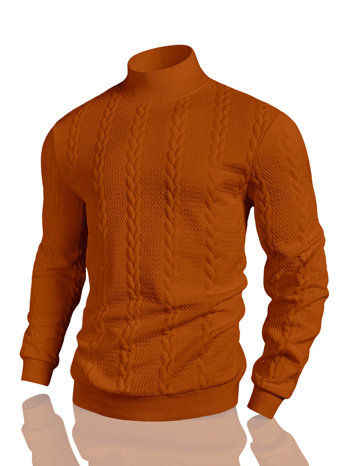 Herren Strickpullover mit hohem Kragen Aliams