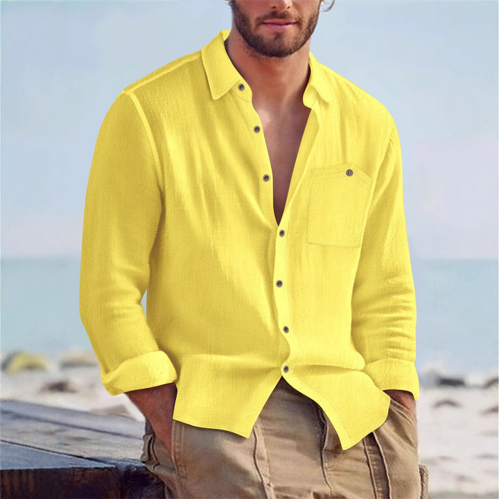 Herren Freizeit-Hemd mit lässiger Passform und praktischer Brusttasche Aliams
