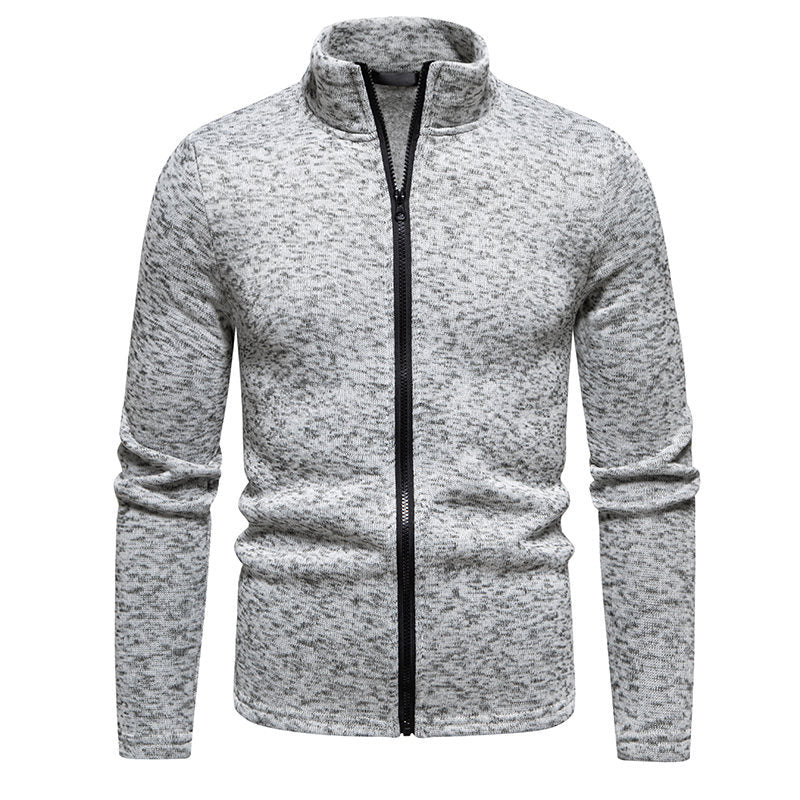 Herren Fleecejacke mit hohem Kragen und praktischem Reißverschluss Aliams