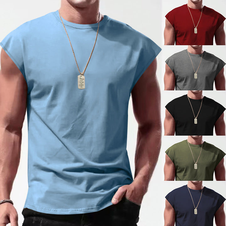 Herren Ärmelloses Sportshirt aus atmungsaktivem Material mit stylischem Design Aliams