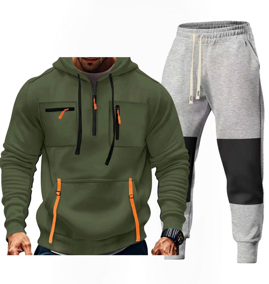 Herren Sportbekleidungsset mit funktionalen Taschen Aliams