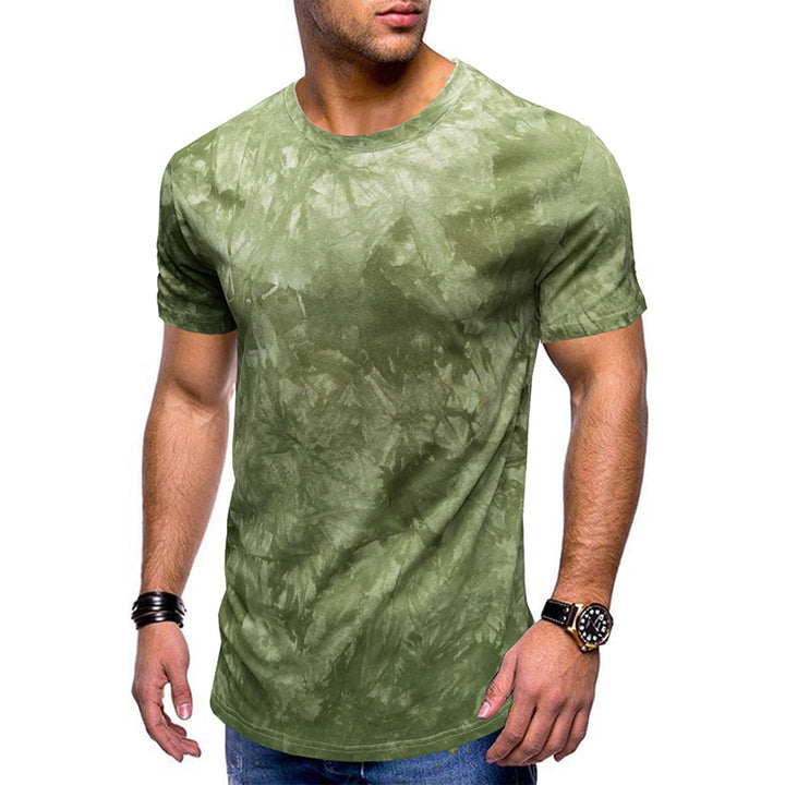 Herren T-Shirt mit einzigartigem Batikdesign und Rundhalsausschnitt Aliams