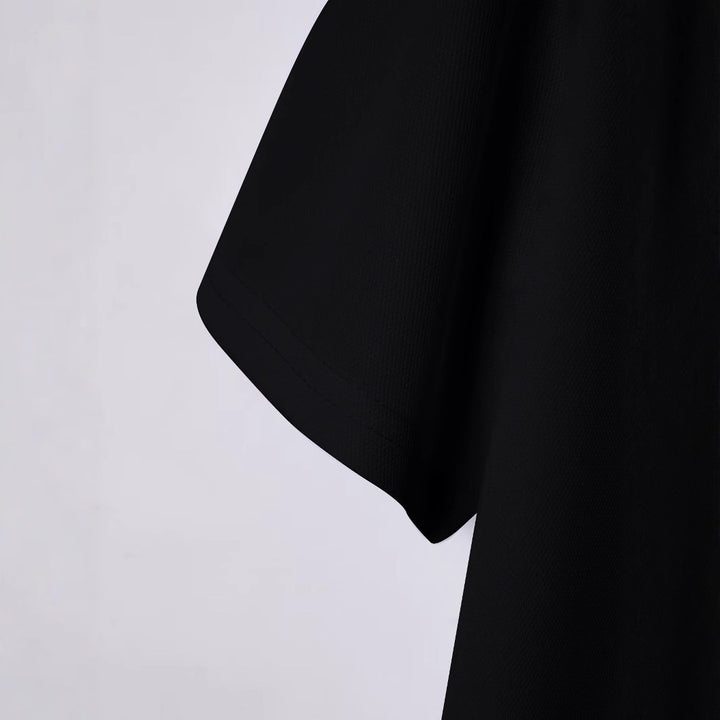 Herren Kurzarm Poloshirt mit geometrischem Hirschmotiv Aliams