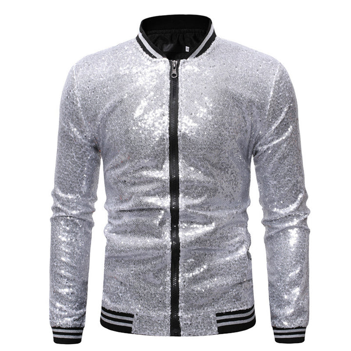 Herren Sportlicher Funktionsblazer mit Pailletten Aliams