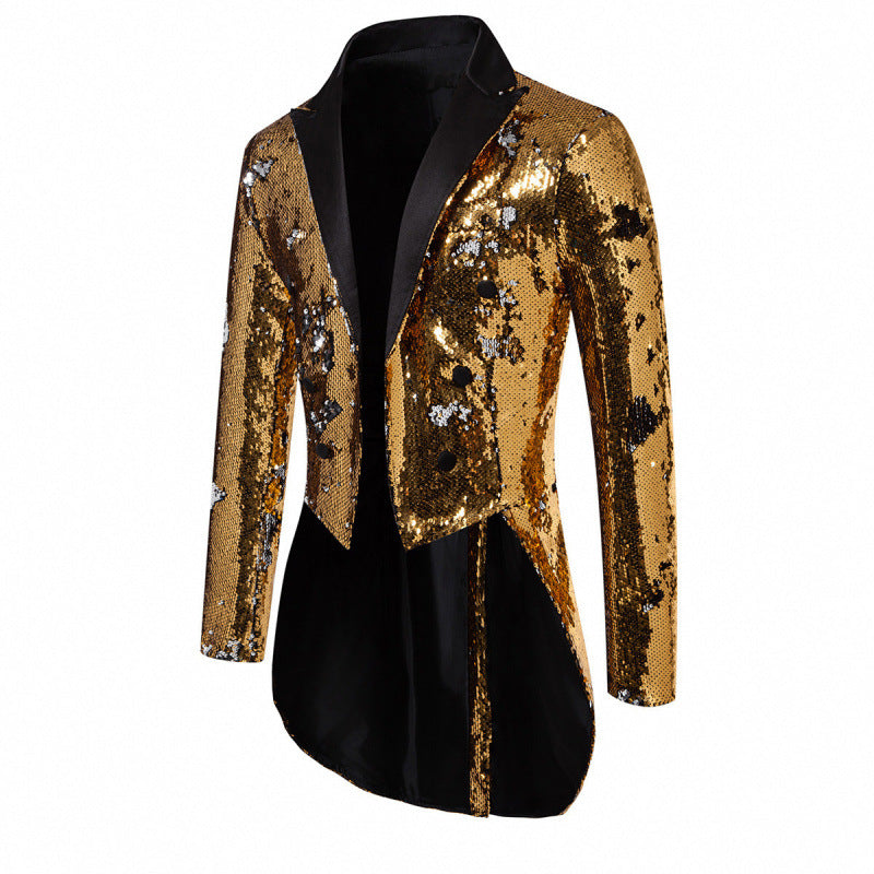 Herren Glitzernde Paillettenjacke Aliams