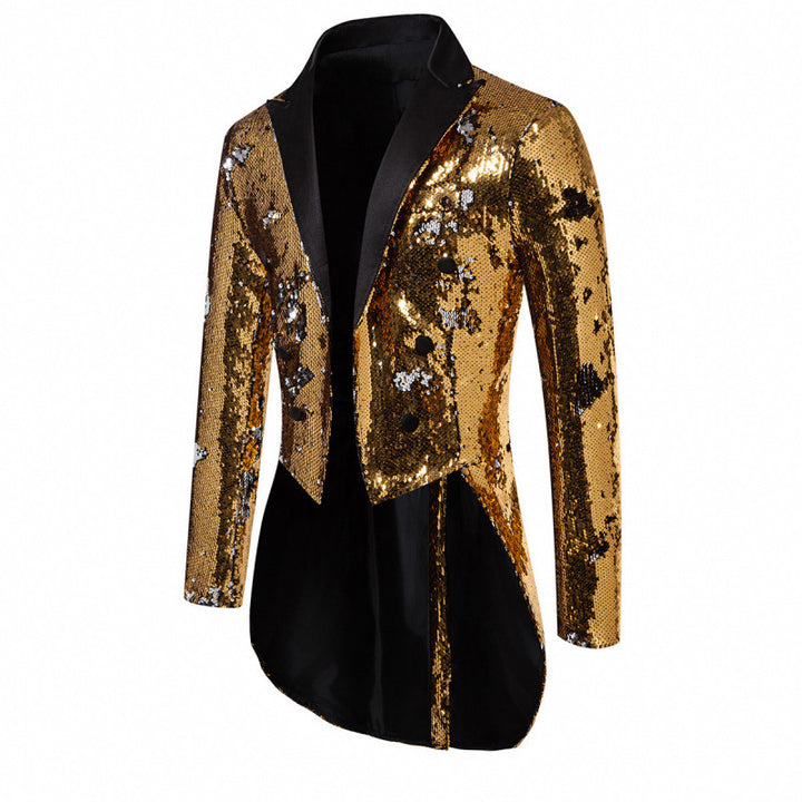 Herren Glitzernde Paillettenjacke Aliams