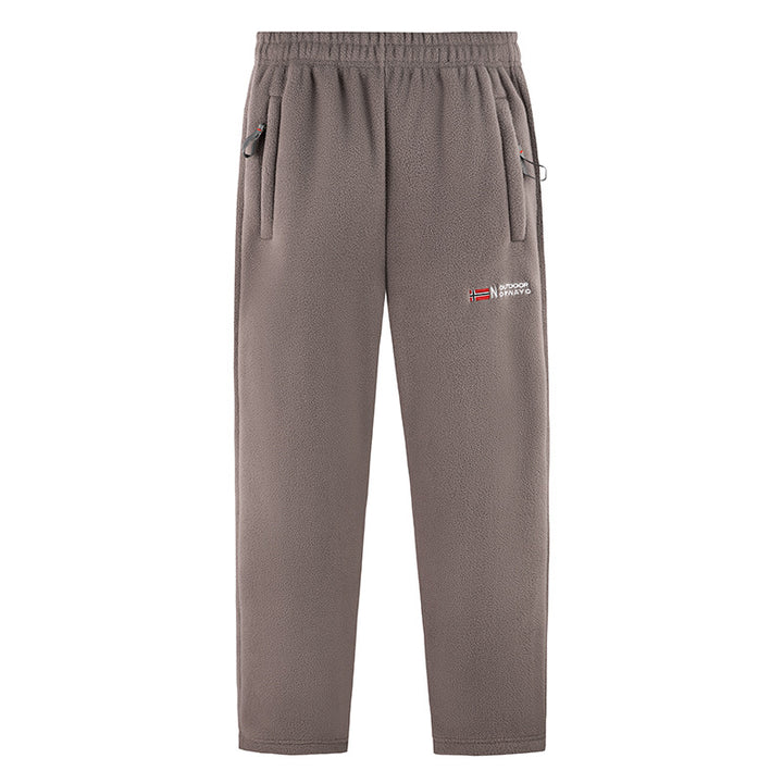 Herren Fleece Jogginghose mit elastischem Bund und Seitentaschen Aliams