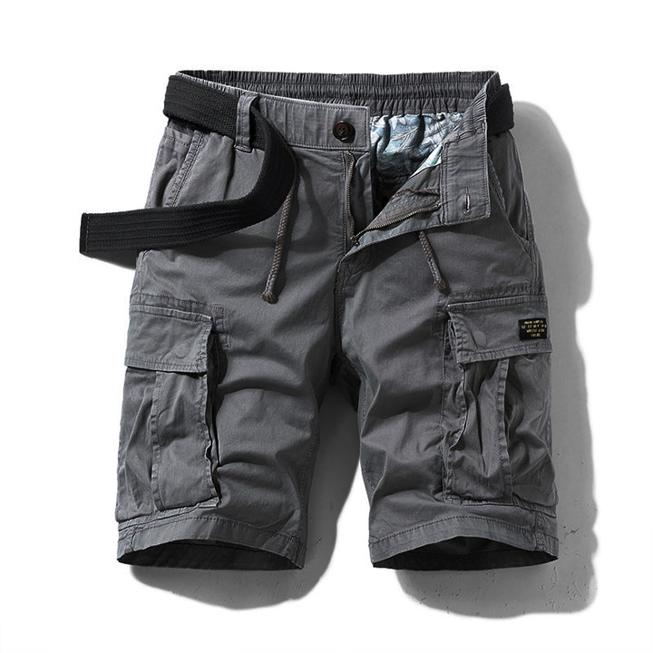 Herren Cargoshorts im urbanen Design mit multifunktionalen Taschen und verstellbarem Bund Aliams