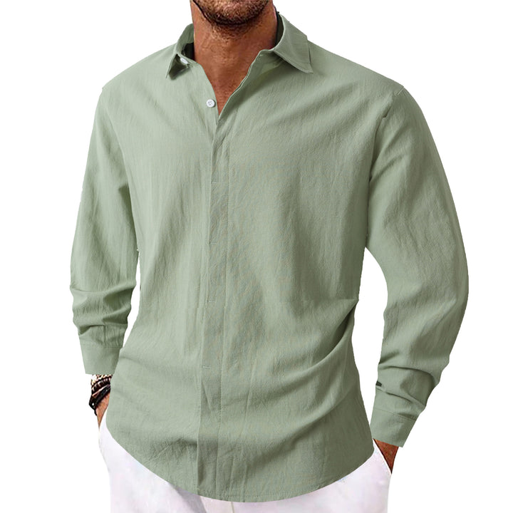 Herren Elegantes Casual-Hemd mit Slim-Fit Schnitt Aliams