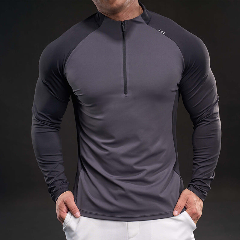 Herren Sportliches Langarmoberteil mit Reißverschluss Aliams