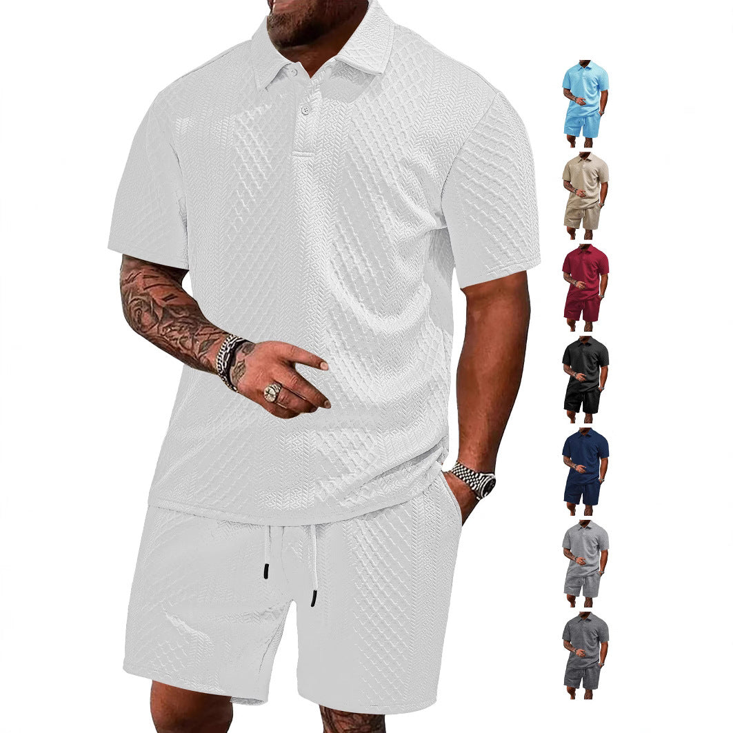Herren Sportliches Poloshirt mit Shorts Aliams