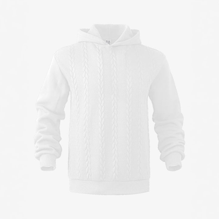 Herren Kapuzensweater mit strukturierter Strickoberfläche Aliams