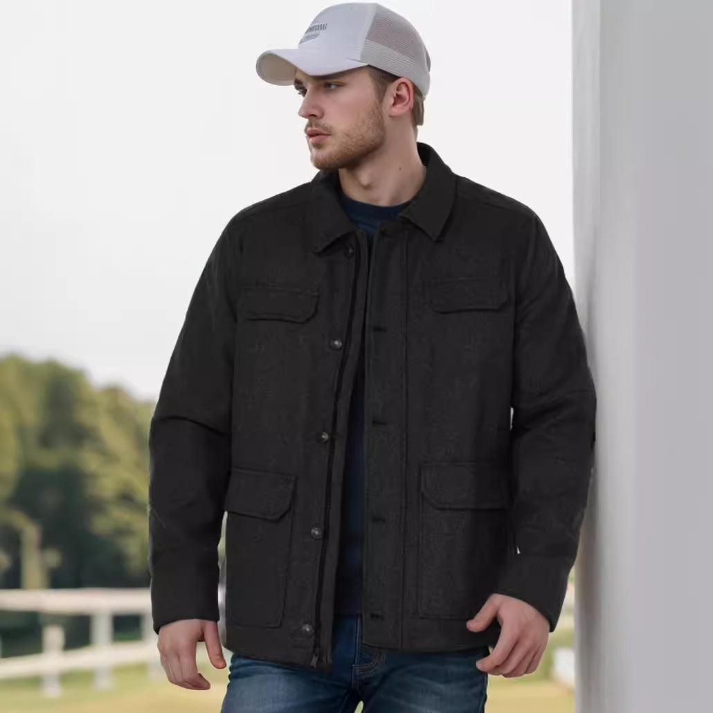 Herren trendige Wolljacke Aliams