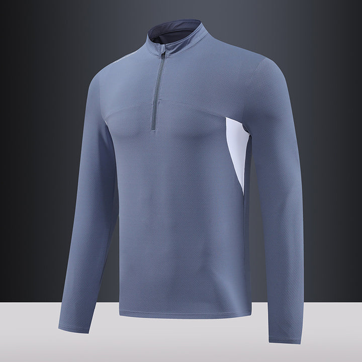 Herren Funktions-Thermoshirt mit Stehkragen und Reißverschluss Aliams