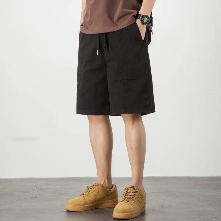 Herren Cargo-Shorts mit vielseitigen Taschen und elastischem Bund Aliams