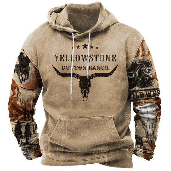 Herren Kapuzenpullover mit Western- und Cowboy-Design Aliams