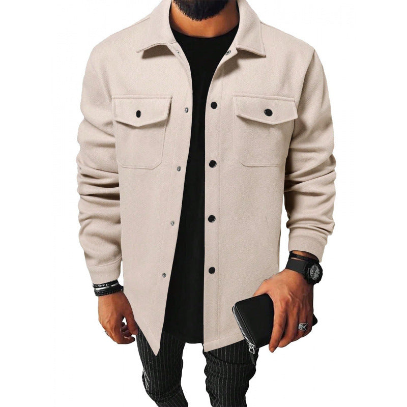 Herren Jackenhemd aus robustem Material mit praktischen Taschen Aliams