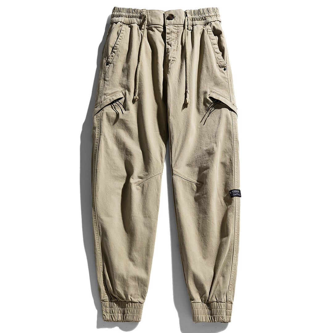 Herren Cargo-Hose mit elastischem Bund und praktischen Mehrzwecktaschen Aliams