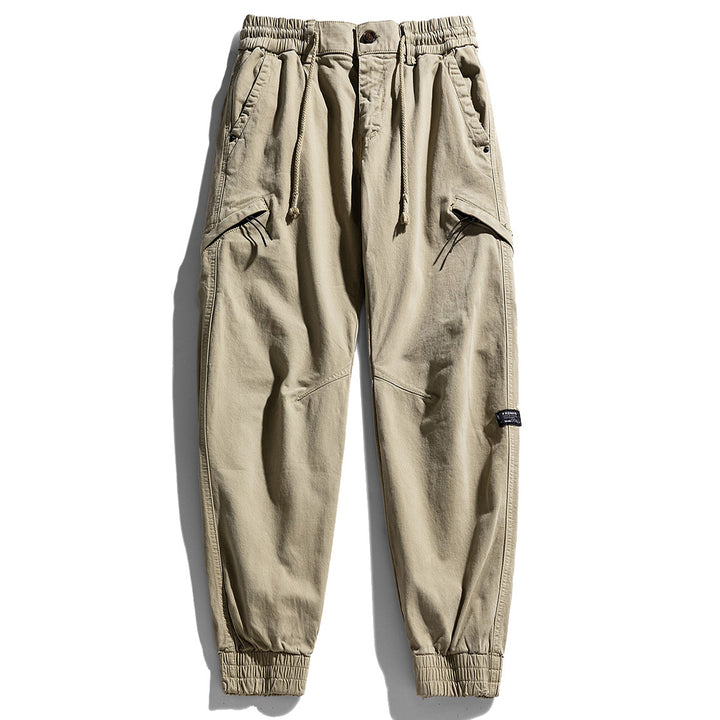 Herren Cargo-Hose mit elastischem Bund und praktischen Mehrzwecktaschen Aliams