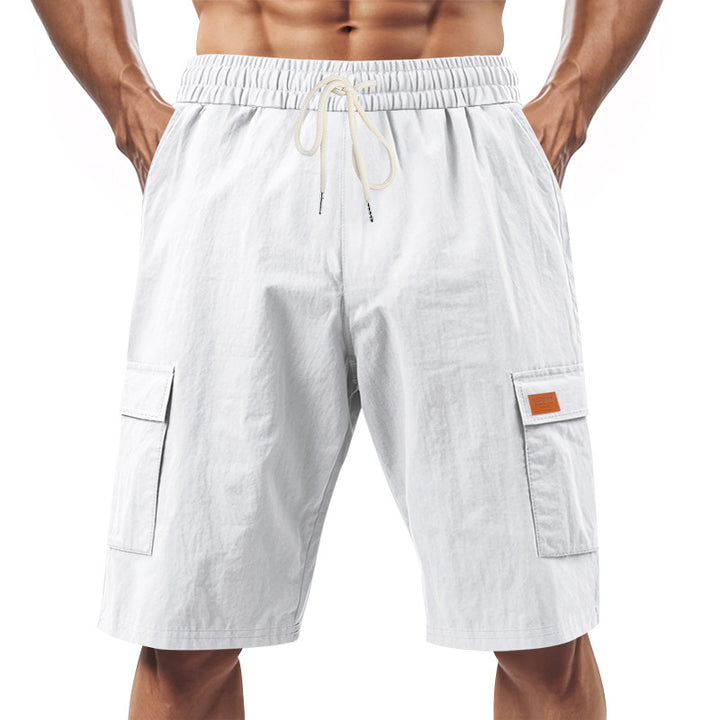 Herren Cargo-Shorts mit vielseitigen Taschen und elastischem Bund Aliams