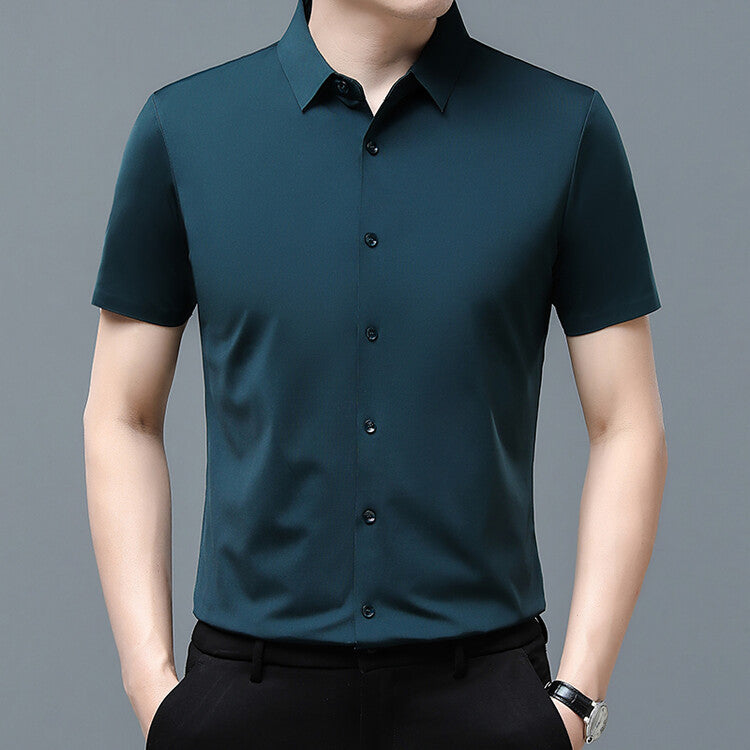 Herren elegantes Kurzarmhemd mit modernen Stofftechnologien Aliams