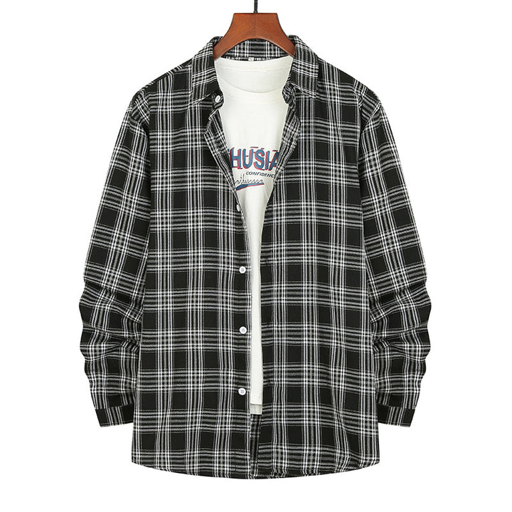 Herren Flanellhemd mit modernem Karomuster und bequemer Passform Aliams