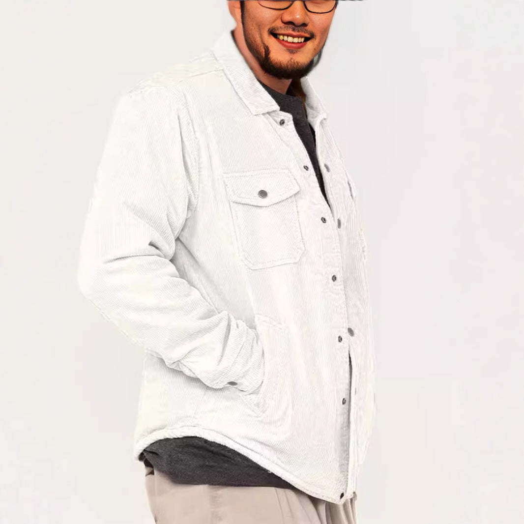 Herren Cordjacke mit praktischen Brusttaschen und weichem Innenfutter Aliams