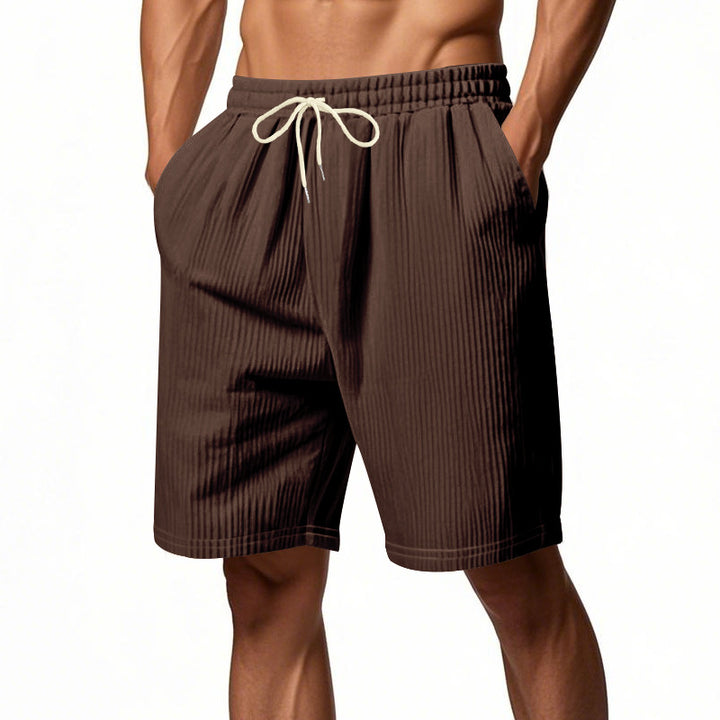 Herren Freizeit Shorts mit elastischem Bund und seitlichen Taschen Aliams