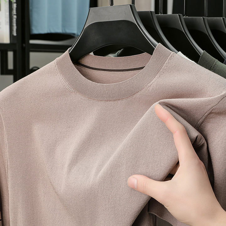 Herren atmungsaktives Langarm-Oberteil aus hochwertigem Baumwollmix Aliams