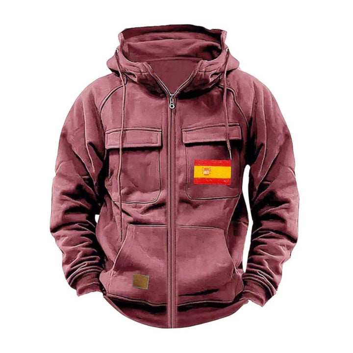 Herren funktionale Jacke mit mehreren Taschen Aliams