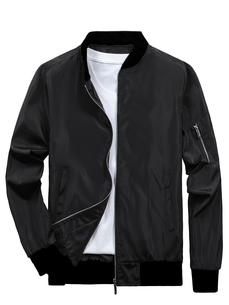 Herren Sportliche Bomberjacke mit praktischen Reißverschlusstaschen Aliams