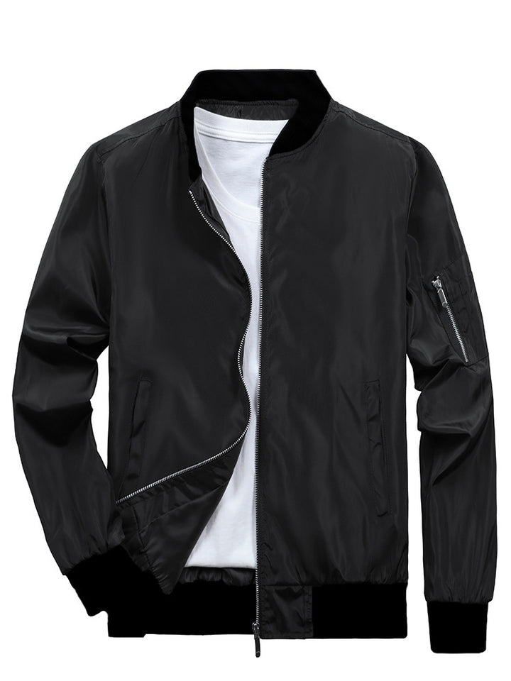 Herren Sportliche Bomberjacke mit praktischen Reißverschlusstaschen Aliams