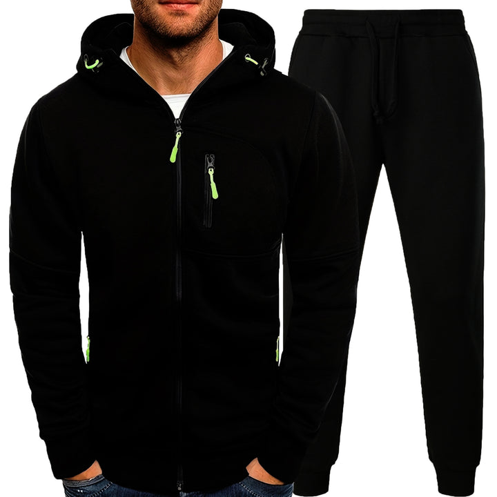 Herren Sportliches Hoodie und Jogginghose Set mit praktischen Taschen Aliams
