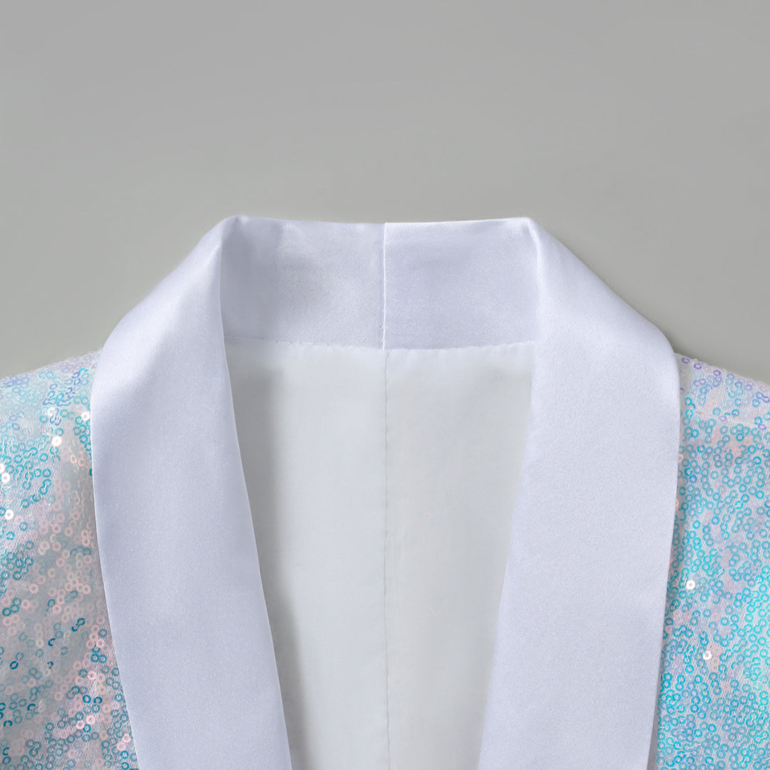Herren glamouröser Pailletten Blazer Aliams