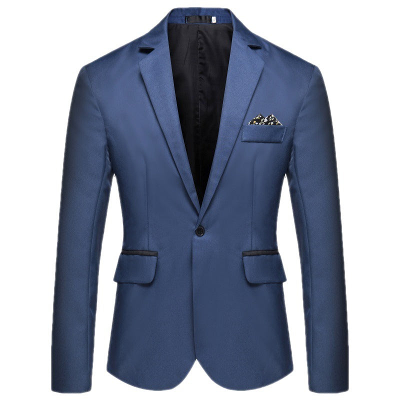 Herren Eleganter Blazer mit seidig-matter Oberfläche und Knopfdetails Aliams