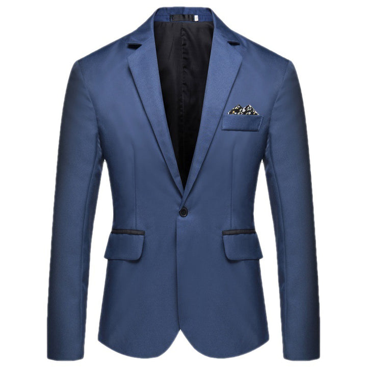 Herren Eleganter Blazer mit seidig-matter Oberfläche und Knopfdetails Aliams