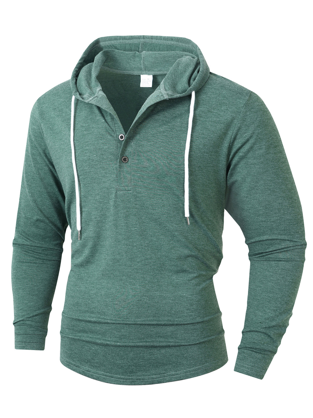 Herren Kapuzenshirt mit modernem Knopfverschluss und atmungsaktivem Stoff Aliams