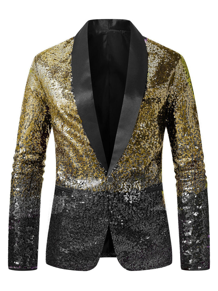 Herren glitzernder Paillettenblazer Aliams