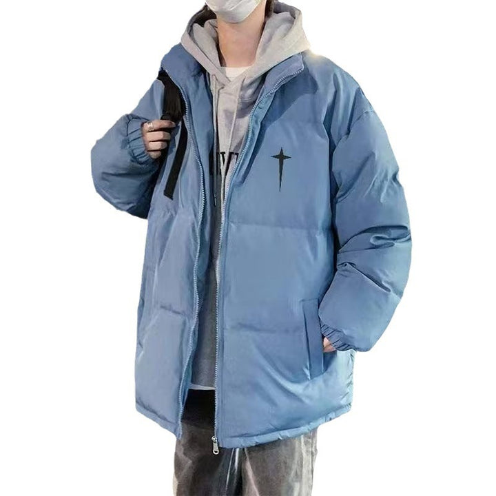 Herren gesteppte Winterjacke aus hochwertigem, wärmeisolierendem Material mit hohem Kragen und praktischen Taschen Aliams