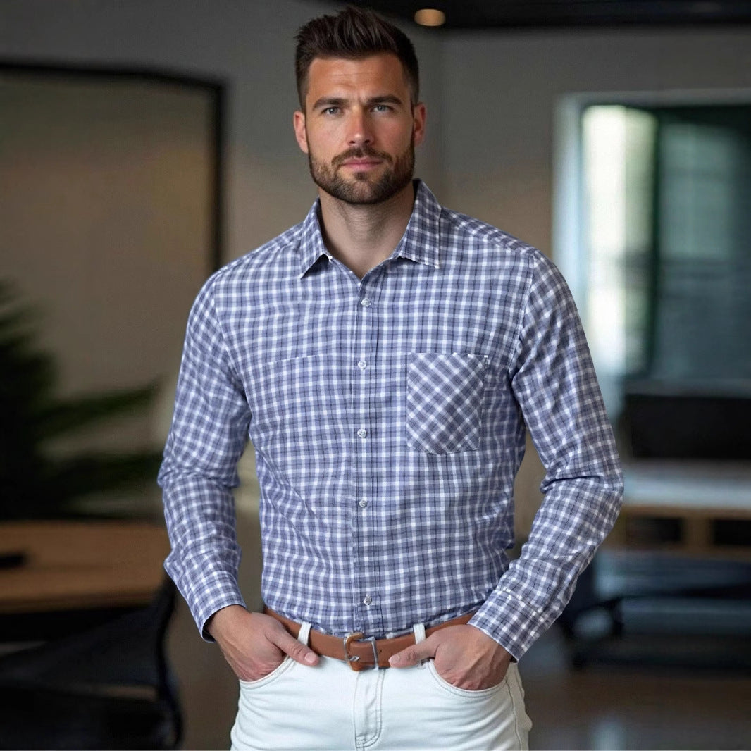 Herren kariertes Hemd Aliams