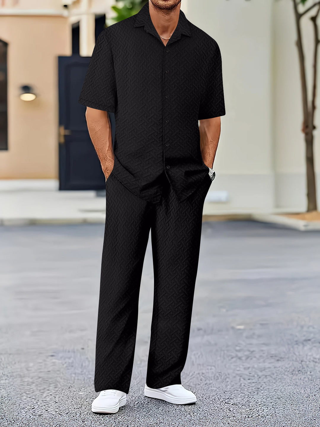 Herren Sommeranzug mit luftigem Muster Aliams