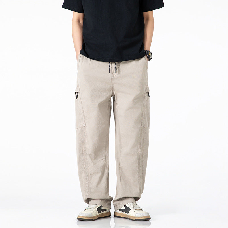 Herren bequeme Cargo-Hose mit praktischen Seiten- und Gesäßtaschen Aliams