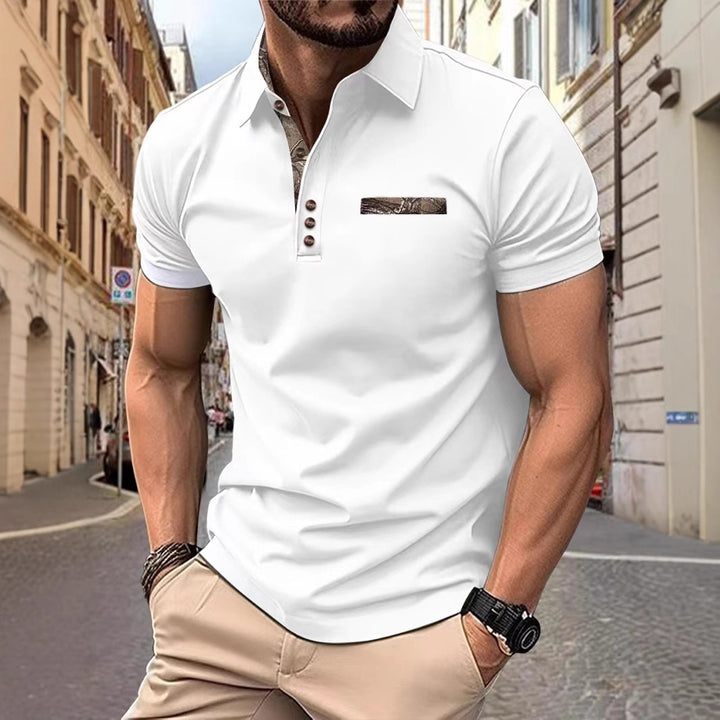 Herren Poloshirt mit modischen Akzenten Aliams